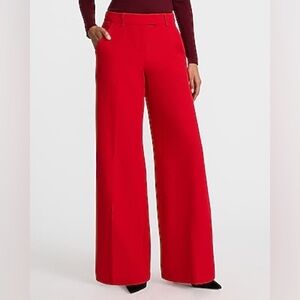 NWT Editor Signature Stretch Mid Rise Wide-Leg Pants - size 8 Long